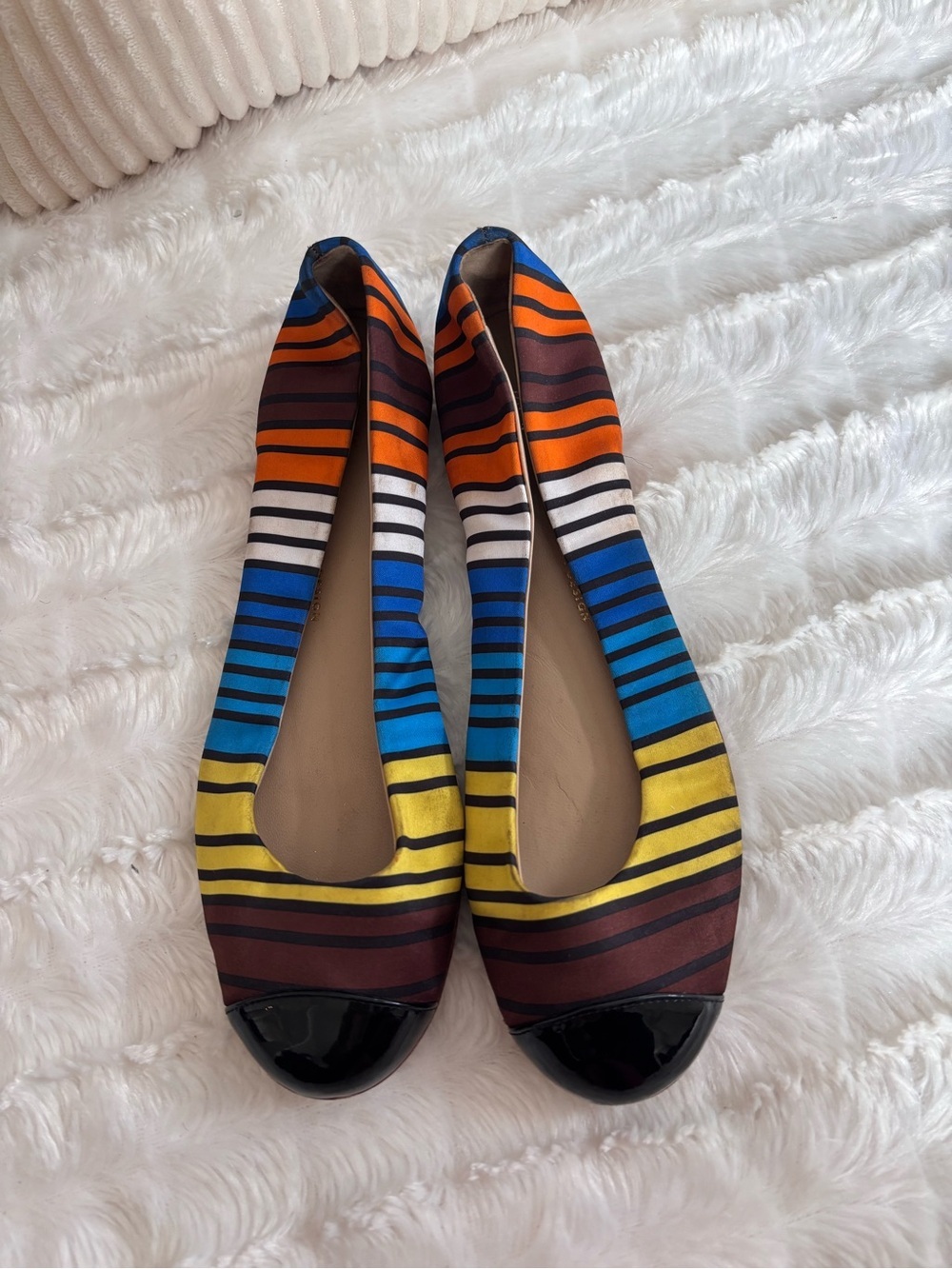Giuseppe zanotti Striped Multicolor Women's Ballet Flats size 37